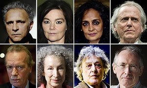 Author composite including Tom Stoppard