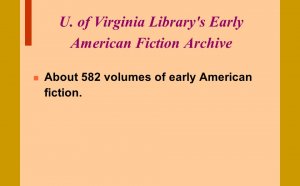 Early American Fiction