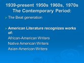 Contemporary Writers in American Literature