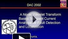 A Novel Wavelet Transform Based Transient Current Analysis