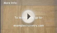 Examples of Meter in Poetry